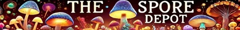 Shroomery sponsor banner image for The Spore Depot